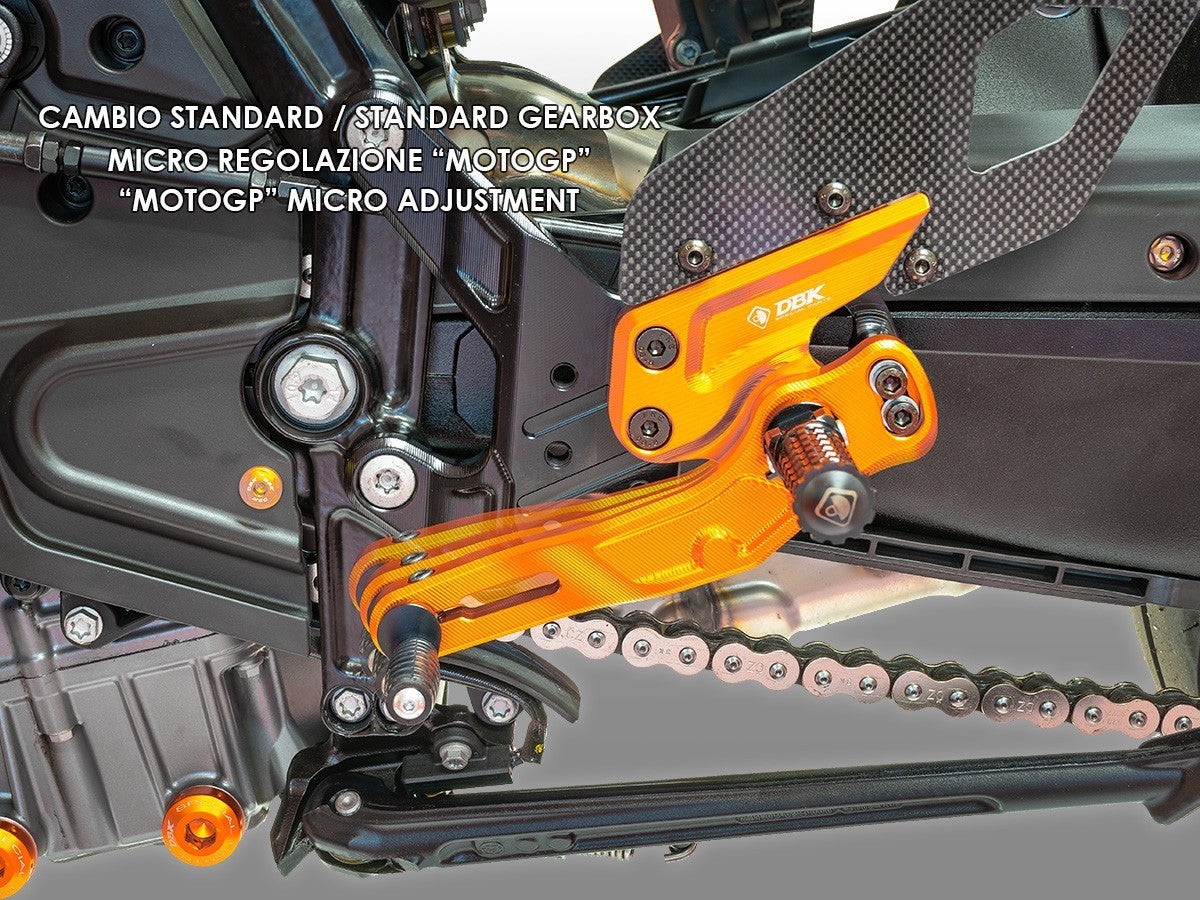 DBK DUCABIKE PRKTM01 KTM 990 DUKE (2024+) Adjustable Rearset (pilot) – Accessories in the Motodeal Motorcycle Aftermarket Accessories and Parts Online Shop