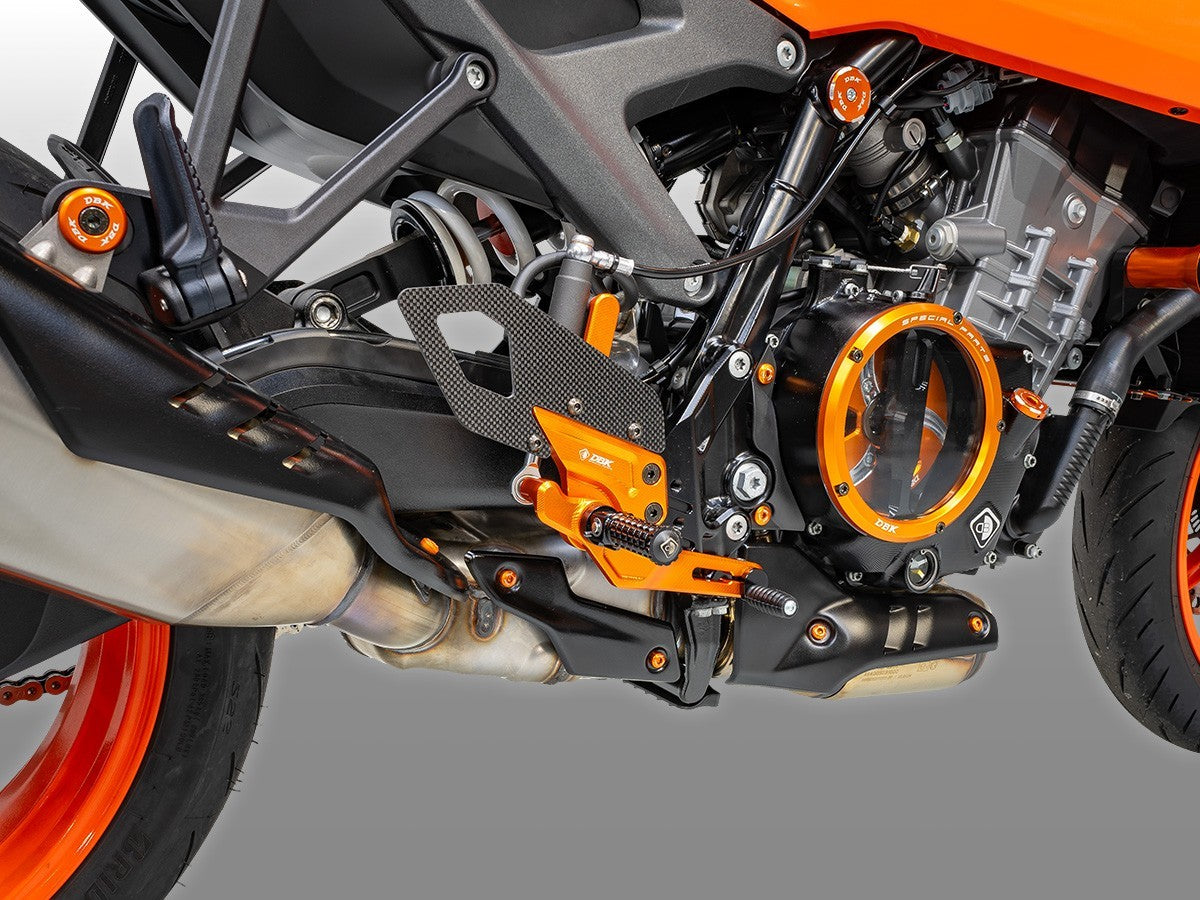 DBK DUCABIKE PRKTM01 KTM 990 DUKE (2024+) Adjustable Rearset (pilot) – Accessories in the Motodeal Motorcycle Aftermarket Accessories and Parts Online Shop