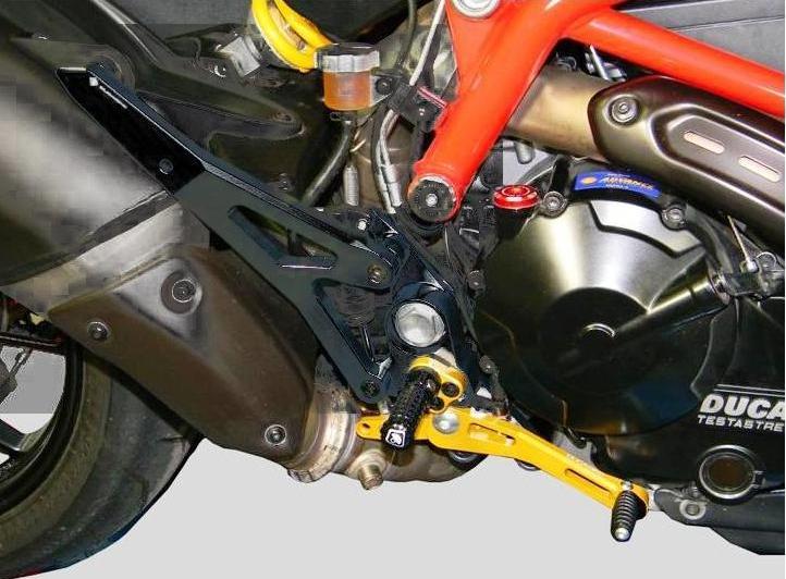 PRNHM01 - DUCABIKE Ducati Hypermotard 821/939 Adjustable Rearset – Accessories in the Motodeal Motorcycle Aftermarket Accessories and Parts Online Shop