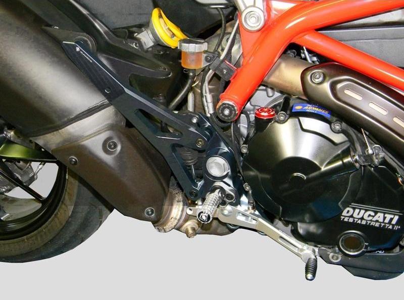 PRNHM01 - DUCABIKE Ducati Hypermotard 821/939 Adjustable Rearset – Accessories in the Motodeal Motorcycle Aftermarket Accessories and Parts Online Shop