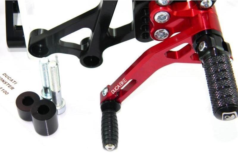 PRNM01 - DUCABIKE Ducati Monster Adjustable Pilot Rearset – Accessories in the Motodeal Motorcycle Aftermarket Accessories and Parts Online Shop