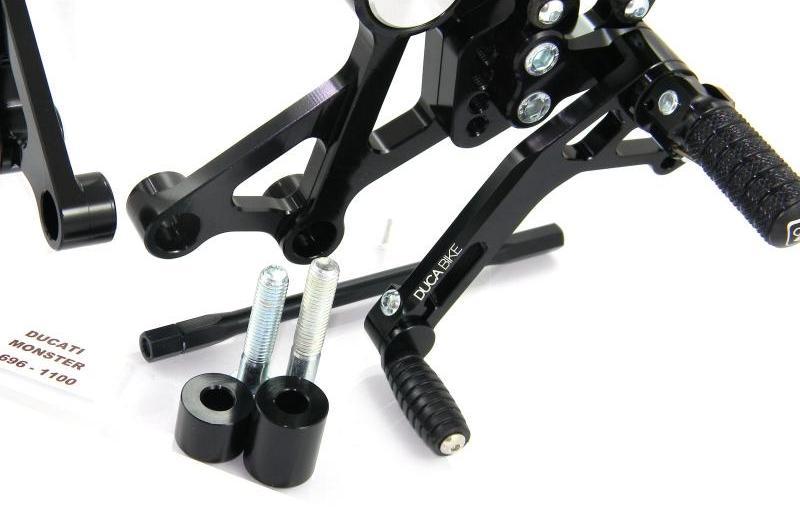 PRNM01 - DUCABIKE Ducati Monster Adjustable Pilot Rearset – Accessories in the Motodeal Motorcycle Aftermarket Accessories and Parts Online Shop