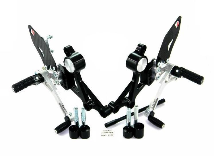 PRNM01 - DUCABIKE Ducati Monster Adjustable Pilot Rearset – Accessories in the Motodeal Motorcycle Aftermarket Accessories and Parts Online Shop