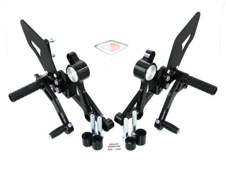 PRNME01 - DUCABIKE Ducati Monster Adjustable Pilot Rearset – Accessories in the Motodeal Motorcycle Aftermarket Accessories and Parts Online Shop