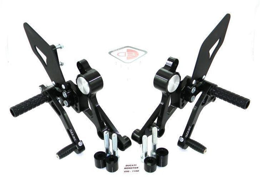 PRNME01 - DUCABIKE Ducati Monster Adjustable Pilot Rearset – Accessories in the Motodeal Motorcycle Aftermarket Accessories and Parts Online Shop