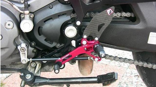 PRNM01 - DUCABIKE Ducati Monster Adjustable Pilot Rearset – Accessories in the Motodeal Motorcycle Aftermarket Accessories and Parts Online Shop