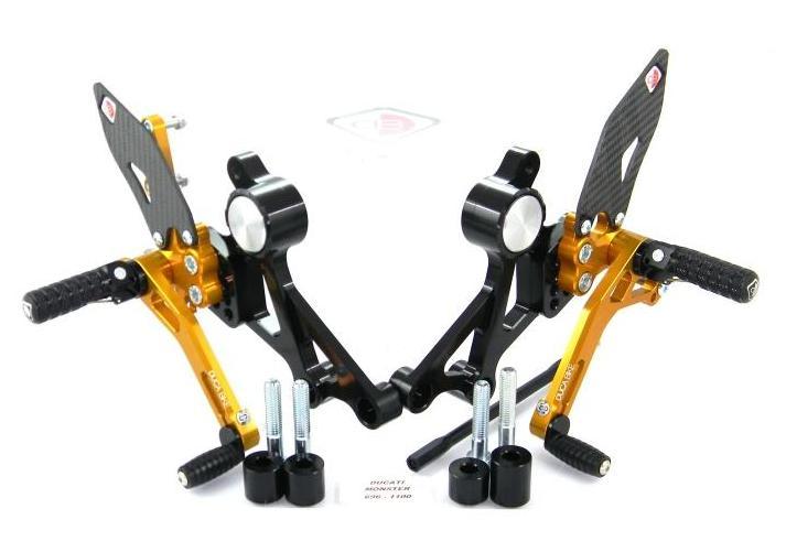 PRNM01 - DUCABIKE Ducati Monster Adjustable Pilot Rearset – Accessories in the Motodeal Motorcycle Aftermarket Accessories and Parts Online Shop