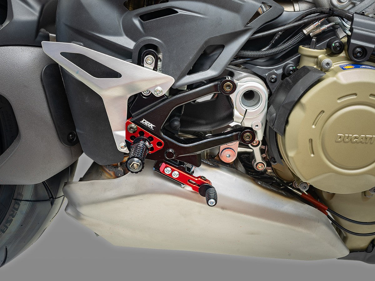 DBK DUCABIKE PRSFV402 Ducati Streetfighter V4 / V4S (2025+) Adjustable Rearset – Accessories in the Motodeal Motorcycle Aftermarket Accessories and Parts Online Shop