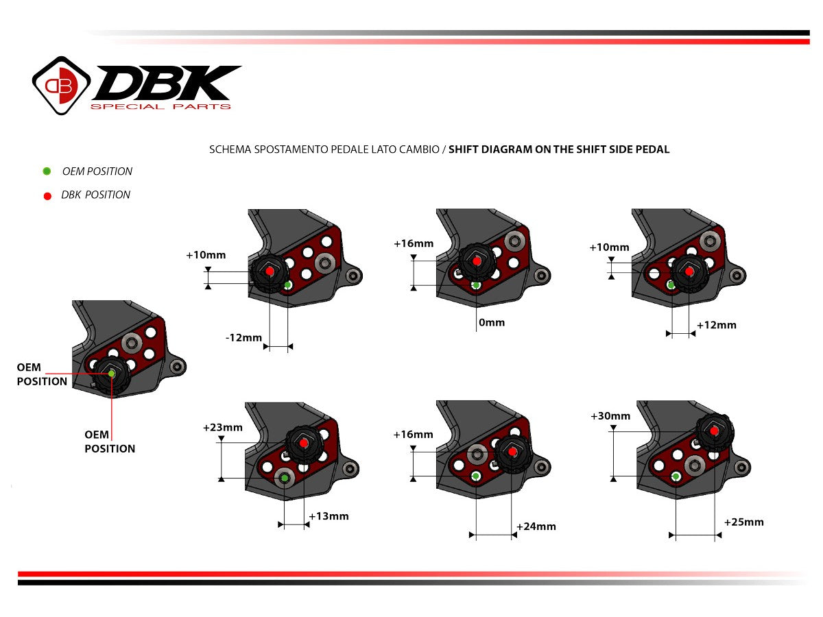 DBK DUCABIKE PRSFV402 Ducati Streetfighter V4 / V4S (2025+) Adjustable Rearset – Accessories in the Motodeal Motorcycle Aftermarket Accessories and Parts Online Shop