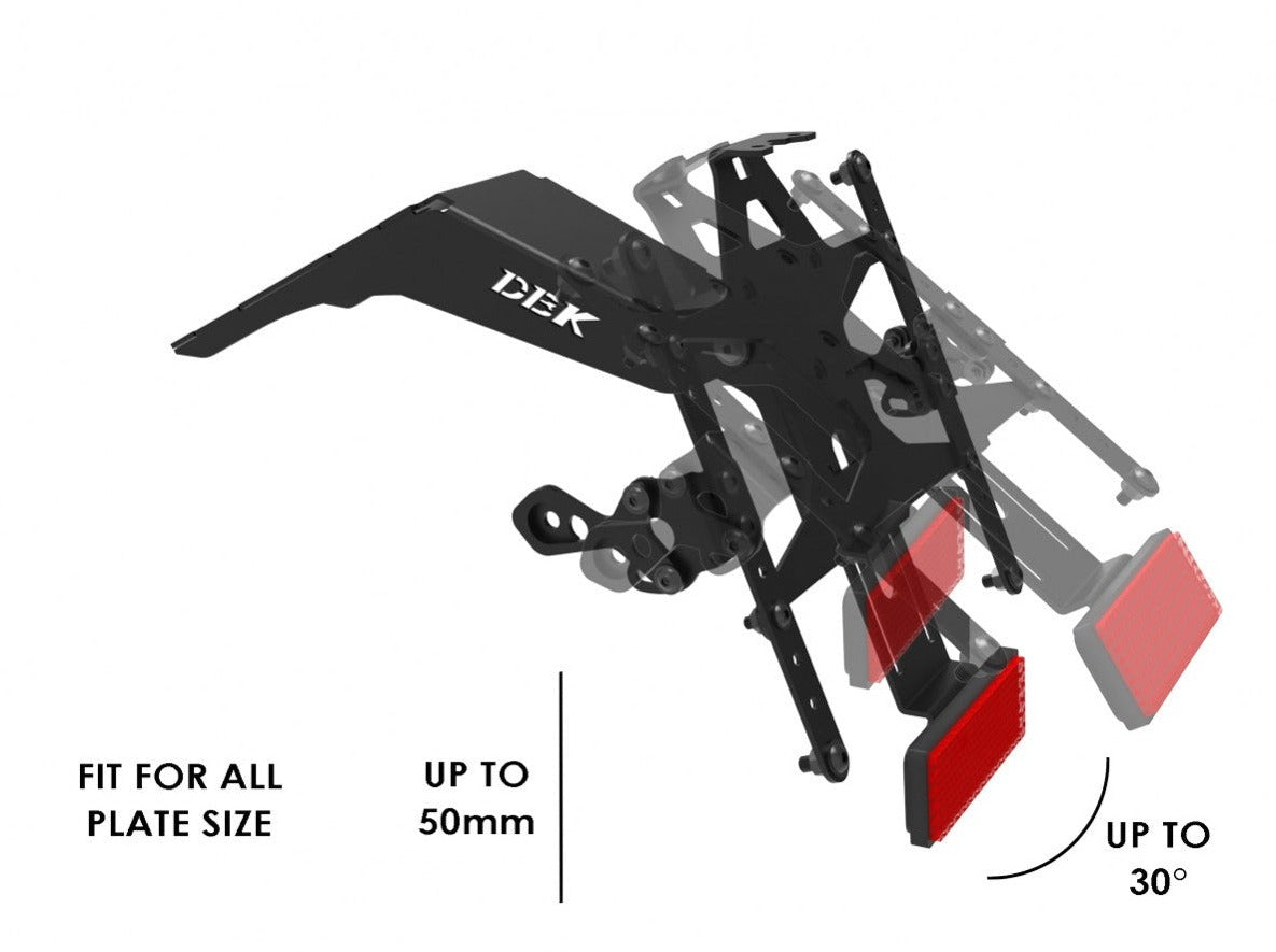 PRT23 - DUCABIKE Ducati Hypermotard 698 Mono / RVE (2024+) Adjustable License Plate Holder – Accessories in the Motodeal Motorcycle Aftermarket Accessories and Parts Online Shop