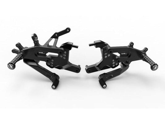PRV4E01 - DUCABIKE Ducati Panigale V4 (18/24) Adjustable Rearset (SBK edition) – Accessories in the Motodeal Motorcycle Aftermarket Accessories and Parts Online Shop