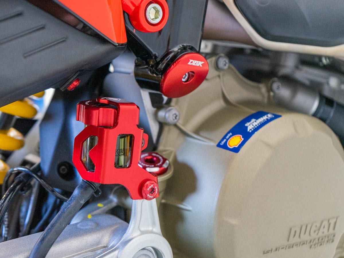 PSFP04 - DBK Ducati Hypermotard 698 Mono (2024+) Rear Brake Reservoir Protection – Accessories in the Motodeal Motorcycle Aftermarket Accessories and Parts Online Shop