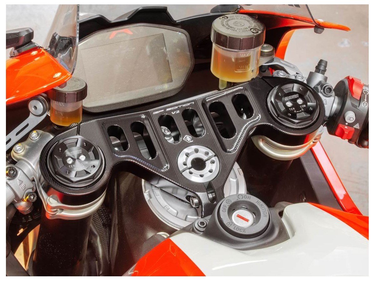 PSS09 - DUCABIKE Ducati Panigale V2 (20/24) Triple Clamps Top Steering Plate (MotoGP edition) – Accessories in the Motodeal Motorcycle Aftermarket Accessories and Parts Online Shop