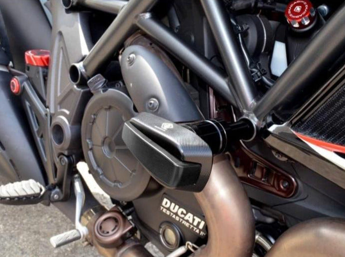 PTDV01 - DUCABIKE Ducati Diavel 1200 (10/18) Frame Crash Protection Siders – Accessories in the Motodeal Motorcycle Aftermarket Accessories and Parts Online Shop