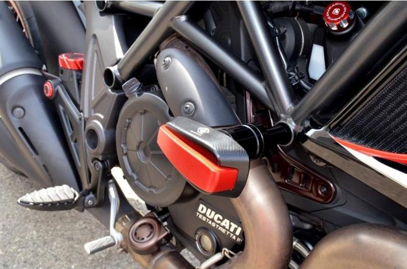 PTDV01 - DUCABIKE Ducati Diavel 1200 (10/18) Frame Crash Protection Siders – Accessories in the Motodeal Motorcycle Aftermarket Accessories and Parts Online Shop