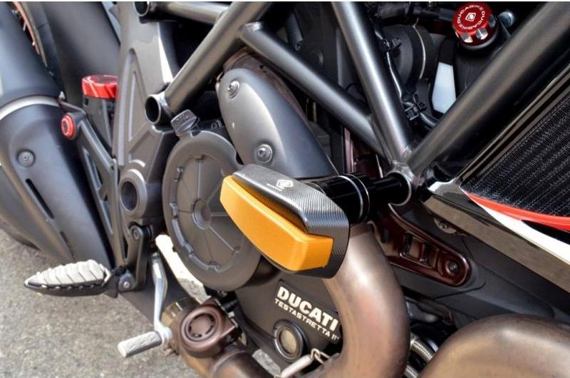 PTDV01 - DUCABIKE Ducati Diavel 1200 (10/18) Frame Crash Protection Siders – Accessories in the Motodeal Motorcycle Aftermarket Accessories and Parts Online Shop