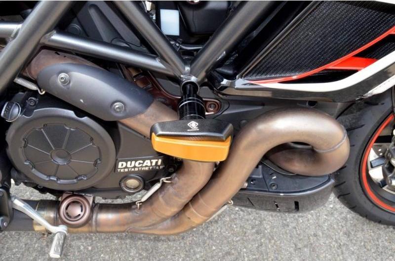 PTDV01 - DUCABIKE Ducati Diavel 1200 (10/18) Frame Crash Protection Siders – Accessories in the Motodeal Motorcycle Aftermarket Accessories and Parts Online Shop