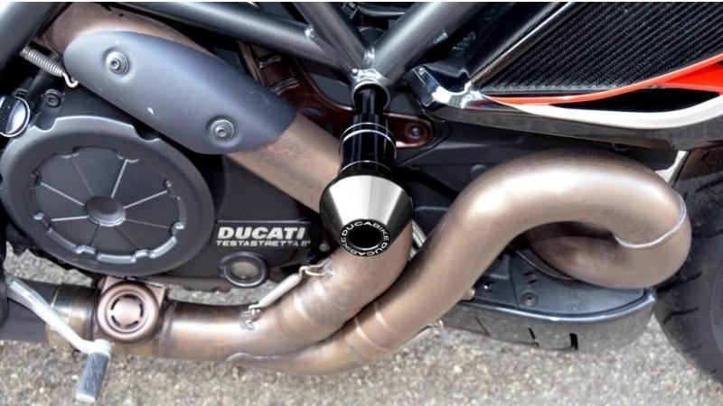 PTDV02 - DUCABIKE Ducati Diavel 1200 (10/18) Frame Crash Protection Siders – Accessories in the Motodeal Motorcycle Aftermarket Accessories and Parts Online Shop