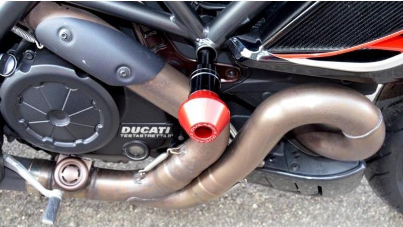 PTDV02 - DUCABIKE Ducati Diavel 1200 (10/18) Frame Crash Protection Siders – Accessories in the Motodeal Motorcycle Aftermarket Accessories and Parts Online Shop