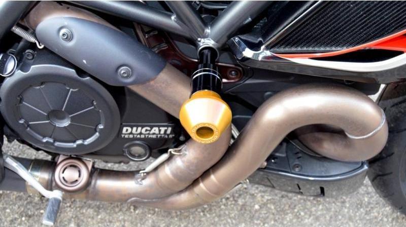 PTDV02 - DUCABIKE Ducati Diavel 1200 (10/18) Frame Crash Protection Siders – Accessories in the Motodeal Motorcycle Aftermarket Accessories and Parts Online Shop