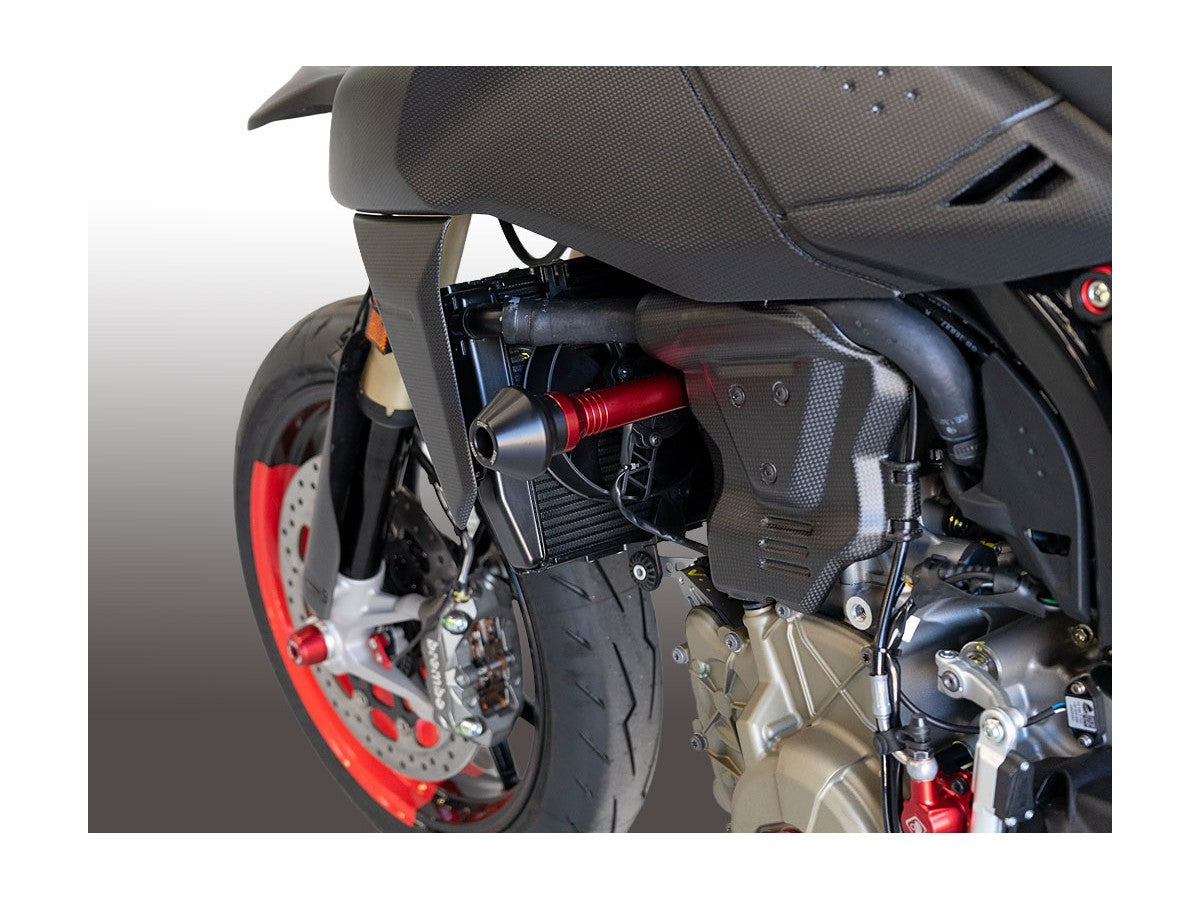 DBK PTEL02 Ducati Hypermotard 698 Mono (2024+) Frame Crash Protection Sliders – Accessories in the Motodeal Motorcycle Aftermarket Accessories and Parts Online Shop