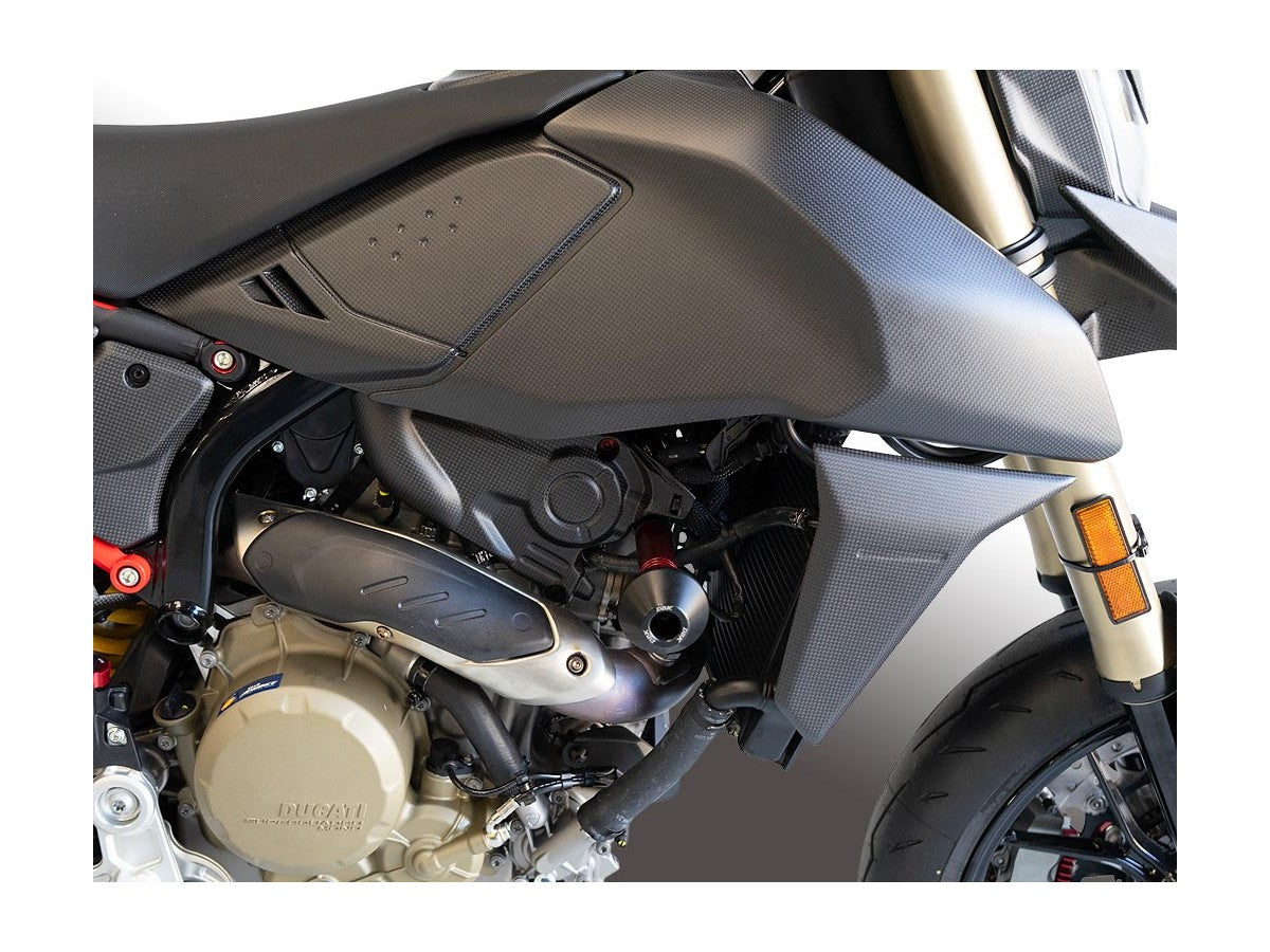 DBK PTEL02 Ducati Hypermotard 698 Mono (2024+) Frame Crash Protection Sliders – Accessories in the Motodeal Motorcycle Aftermarket Accessories and Parts Online Shop