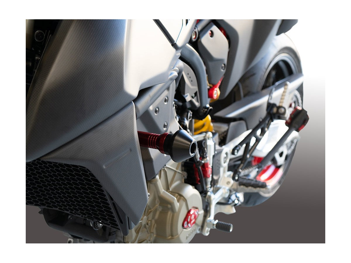 DBK PTEL02 Ducati Hypermotard 698 Mono (2024+) Frame Crash Protection Sliders – Accessories in the Motodeal Motorcycle Aftermarket Accessories and Parts Online Shop