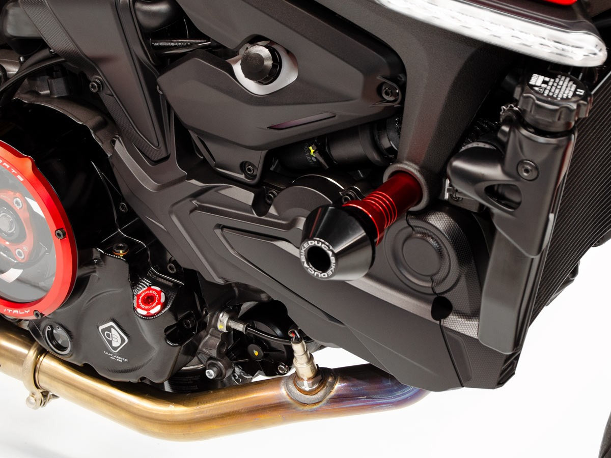 PTM04 - DUCABIKE Ducati Monster 950 (2021+) Frame Crash Protection Siders – Accessories in the Motodeal Motorcycle Aftermarket Accessories and Parts Online Shop