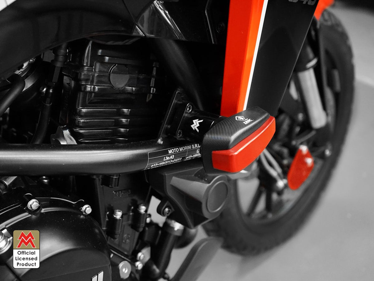 PTMM02 - DBK Moto Morini Seiemezzo SCR / STR / X-Cape 650 (2021+) Frame Protection Kit – Accessories in the Motodeal Motorcycle Aftermarket Accessories and Parts Online Shop
