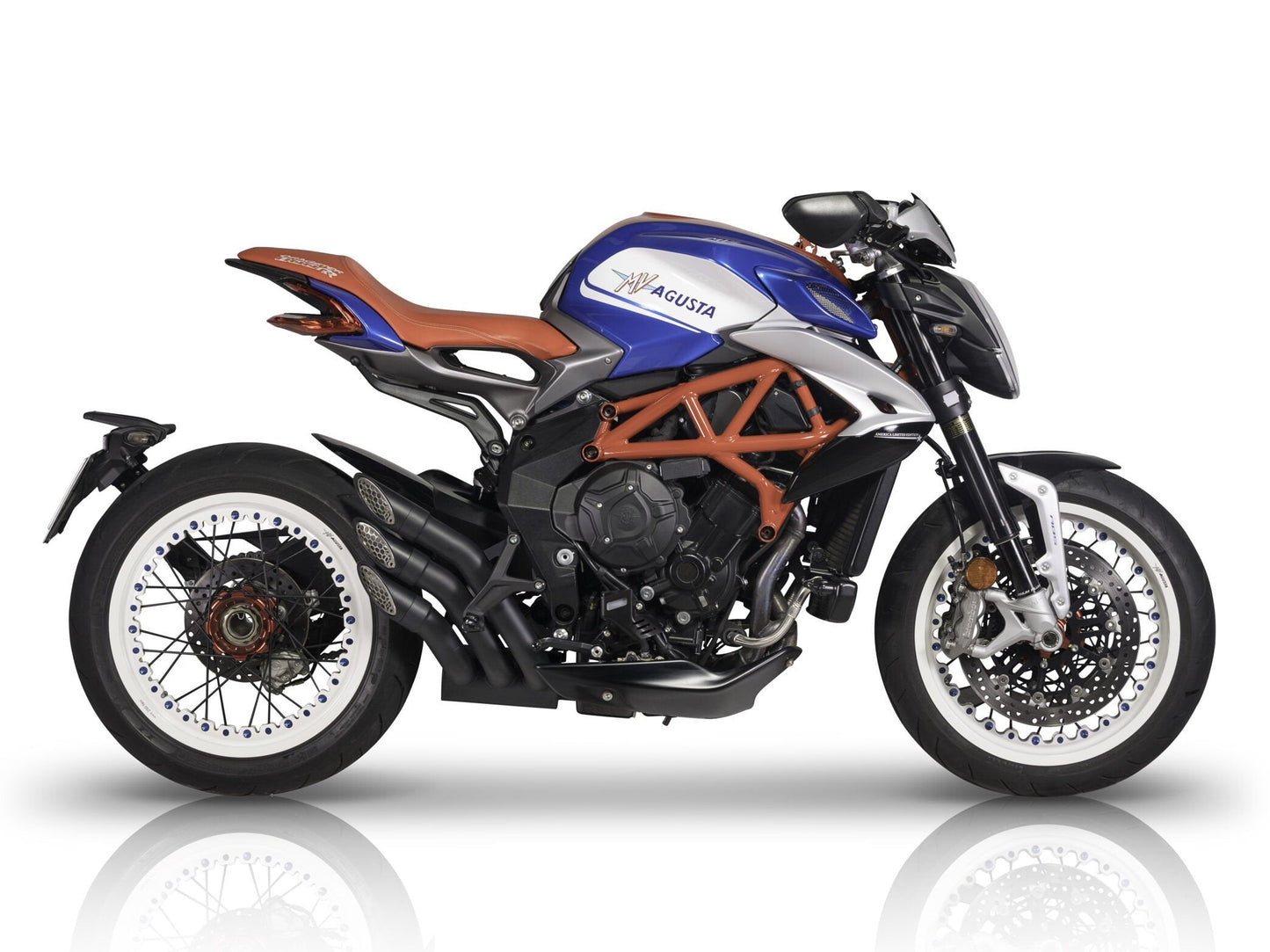 QD EXHAUST MV Agusta Dragster 800 RR (2018+) Triple Slip-on Exhaust "Power Gun" (dark; EURO 4/5 homologated) – Accessories in the 2WheelsHero Motorcycle Aftermarket Accessories and Parts Online Shop