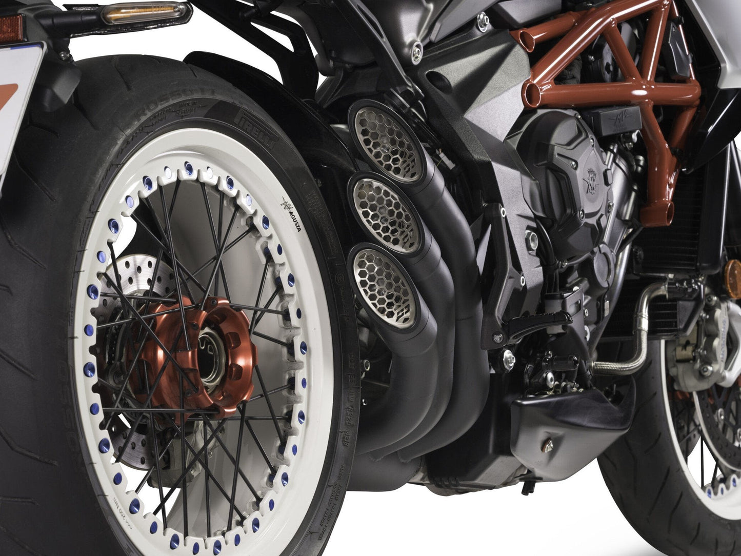 QD EXHAUST MV Agusta Dragster 800 RR (2018+) Triple Slip-on Exhaust "Power Gun" (dark; EURO 4/5 homologated) – Accessories in the 2WheelsHero Motorcycle Aftermarket Accessories and Parts Online Shop