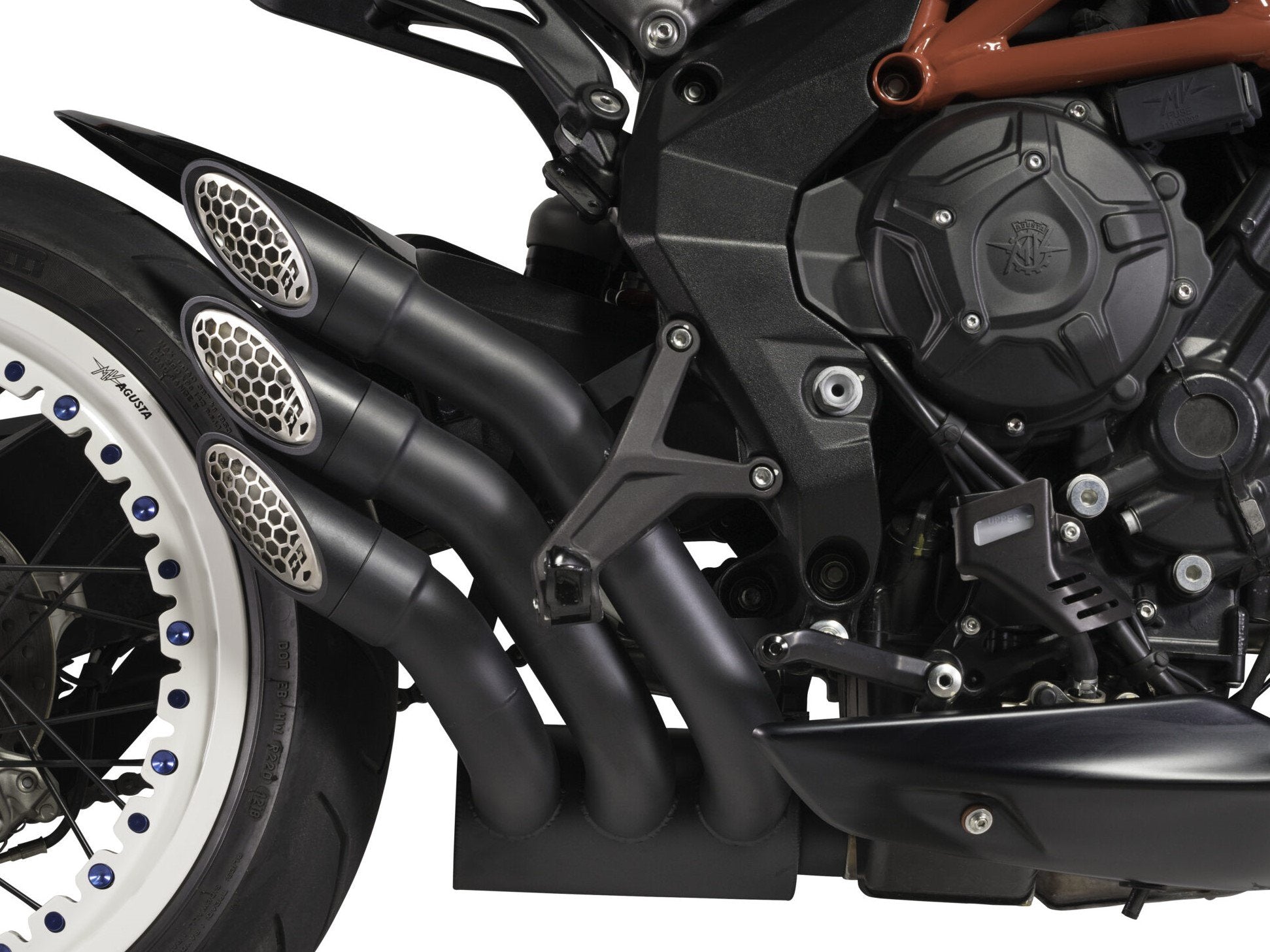 QD EXHAUST MV Agusta Dragster 800 RR (2018+) Triple Slip-on Exhaust "Power Gun" (dark; EURO 4/5 homologated) – Accessories in the 2WheelsHero Motorcycle Aftermarket Accessories and Parts Online Shop