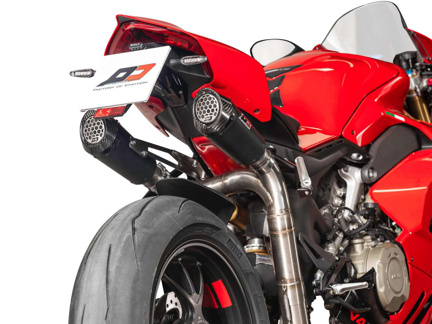 QD EXHAUST Ducati Panigale V4 (18/24) Semi-full Exhaust System "Gunshot Dark Matter" – Accessories in the 2WheelsHero Motorcycle Aftermarket Accessories and Parts Online Shop