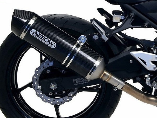 ARROW 71874MK Kawasaki Ninja 400 (2018+) Carbon Slip-on Exhaust "Race Tech" – Accessories in the 2WheelsHero Motorcycle Aftermarket Accessories and Parts Online Shop