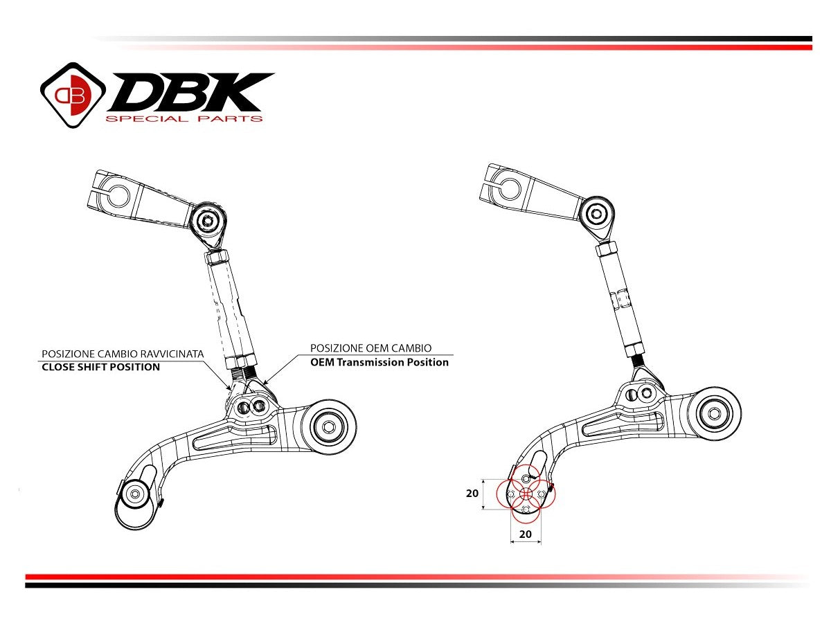 DBK DUCABIKE RPLC33 Ducati Multistrada V2 / V2S (2025+) Shift Lever – Accessories in the Motodeal Motorcycle Aftermarket Accessories and Parts Online Shop