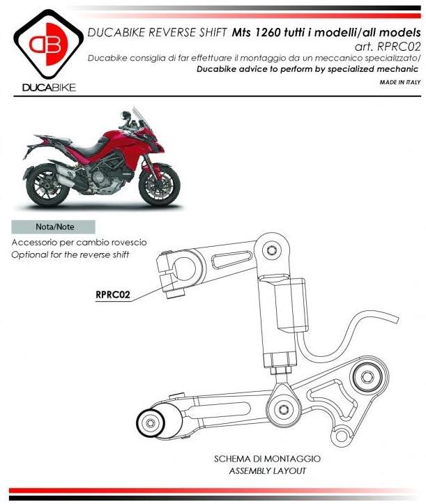 RPRC02 - DUCABIKE Ducati Multistrada 1260/950 Reverse Shift Transformation – Accessories in the Motodeal Motorcycle Aftermarket Accessories and Parts Online Shop