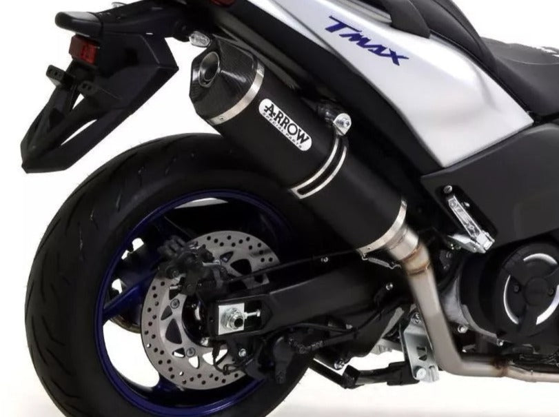 ARROW 73013KZ+73514AKN Yamaha TMAX 530 (2017+) Aluminum Full Exhaust System "Competition Evo Race-Tech" – Accessories in the 2WheelsHero Motorcycle Aftermarket Accessories and Parts Online Shop