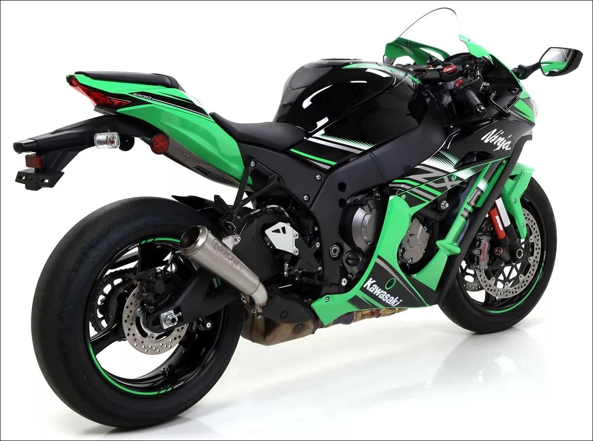 ARROW 71636MI+71841PR Kawasaki ZX10R (2016+) Titanium Slip-on Exhaust "Pro Race" – Accessories in the 2WheelsHero Motorcycle Aftermarket Accessories and Parts Online Shop