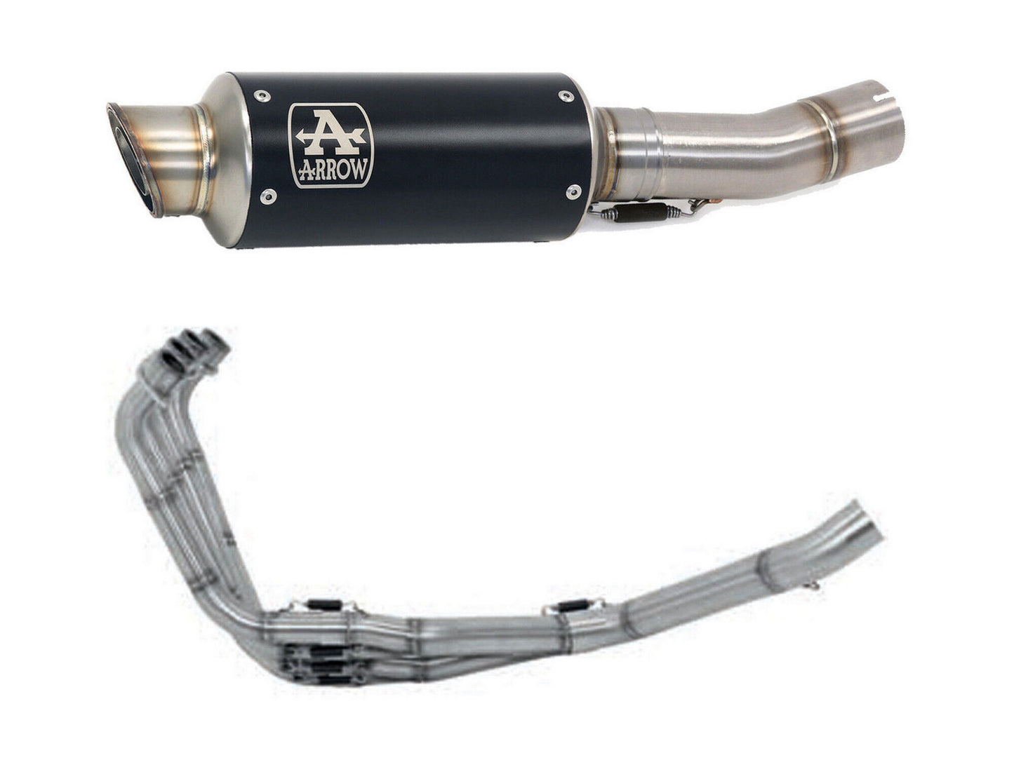 ARROW 71614MI+71034GPI Honda CB650R (2019+) Steel Full Exhaust System "Competition Evo GP2" (racing) – Accessories in the 2WheelsHero Motorcycle Aftermarket Accessories and Parts Online Shop