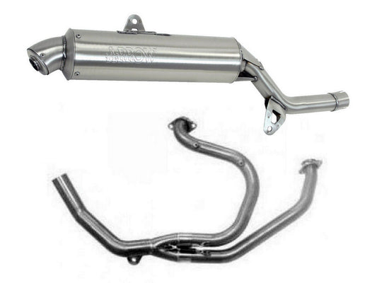 ARROW 72093PD+72605PD Honda XRV750 Africa Twin (1993+) Steel Full Exhaust System "Competition Evo Enduro" – Accessories in the 2WheelsHero Motorcycle Aftermarket Accessories and Parts Online Shop