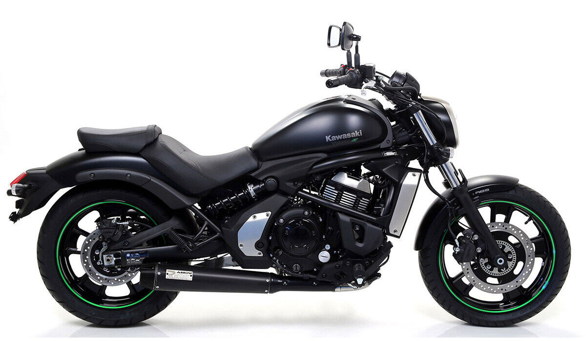 ARROW 74003MI+74505RB Kawasaki Vulcan S650/Cafe (2017+) Steel Full Exhaust System "Competition Evo Rebel" (racing) – Accessories in the 2WheelsHero Motorcycle Aftermarket Accessories and Parts Online Shop