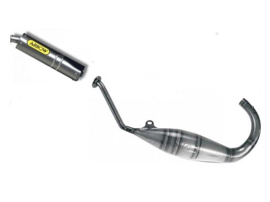 ARROW 51506SU+51501SU Aprilia RS50 Replica (1999+) Titanium Full Exhaust System "Competition Evo Round-Sil" – Accessories in the 2WheelsHero Motorcycle Aftermarket Accessories and Parts Online Shop