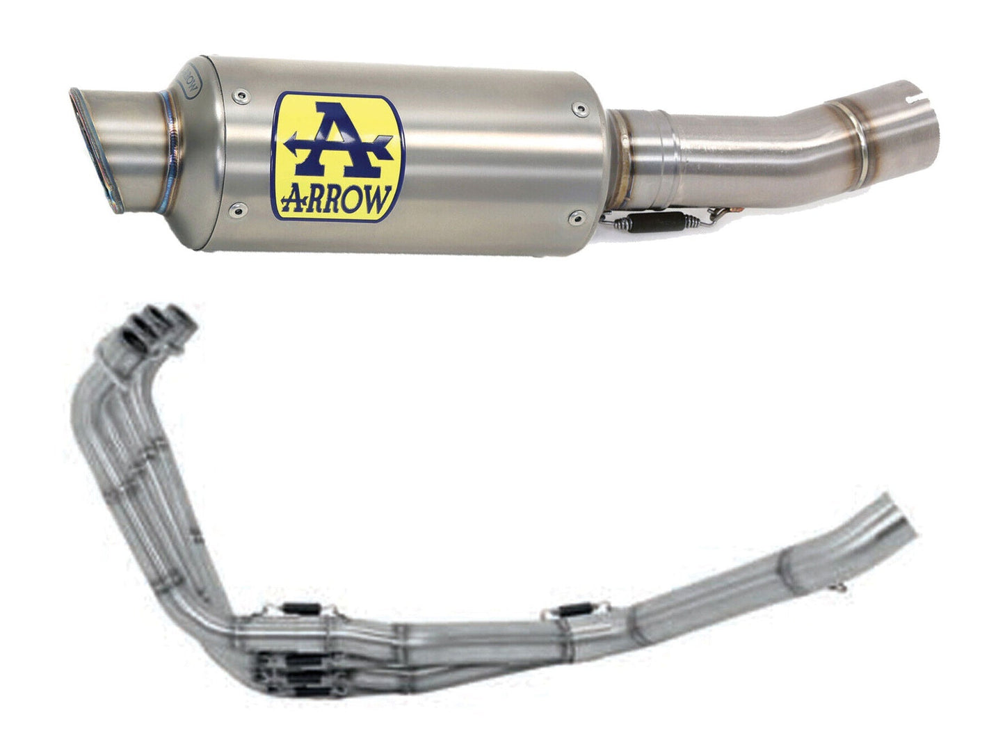 ARROW 71614MI+71034GP Honda CBR650R (2019+) Titanium Full Exhaust System "Competition Evo Pro-Race" (racing) – Accessories in the 2WheelsHero Motorcycle Aftermarket Accessories and Parts Online Shop