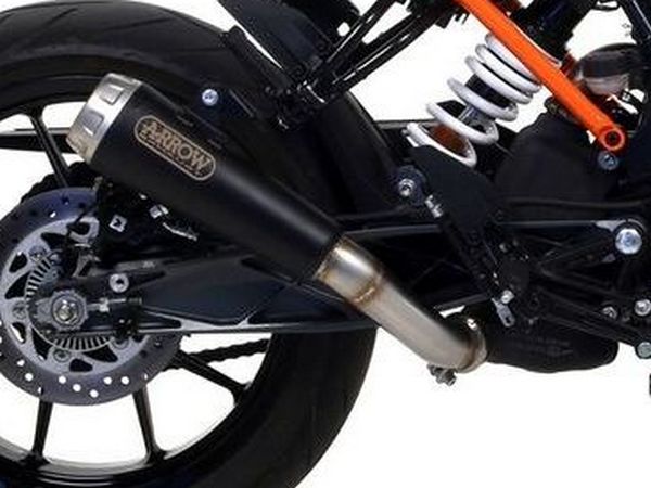 ARROW 71866PRN KTM RC125 (2017+) Dark Steel Slip-on Exhaust "Pro Race" – Accessories in the 2WheelsHero Motorcycle Aftermarket Accessories and Parts Online Shop