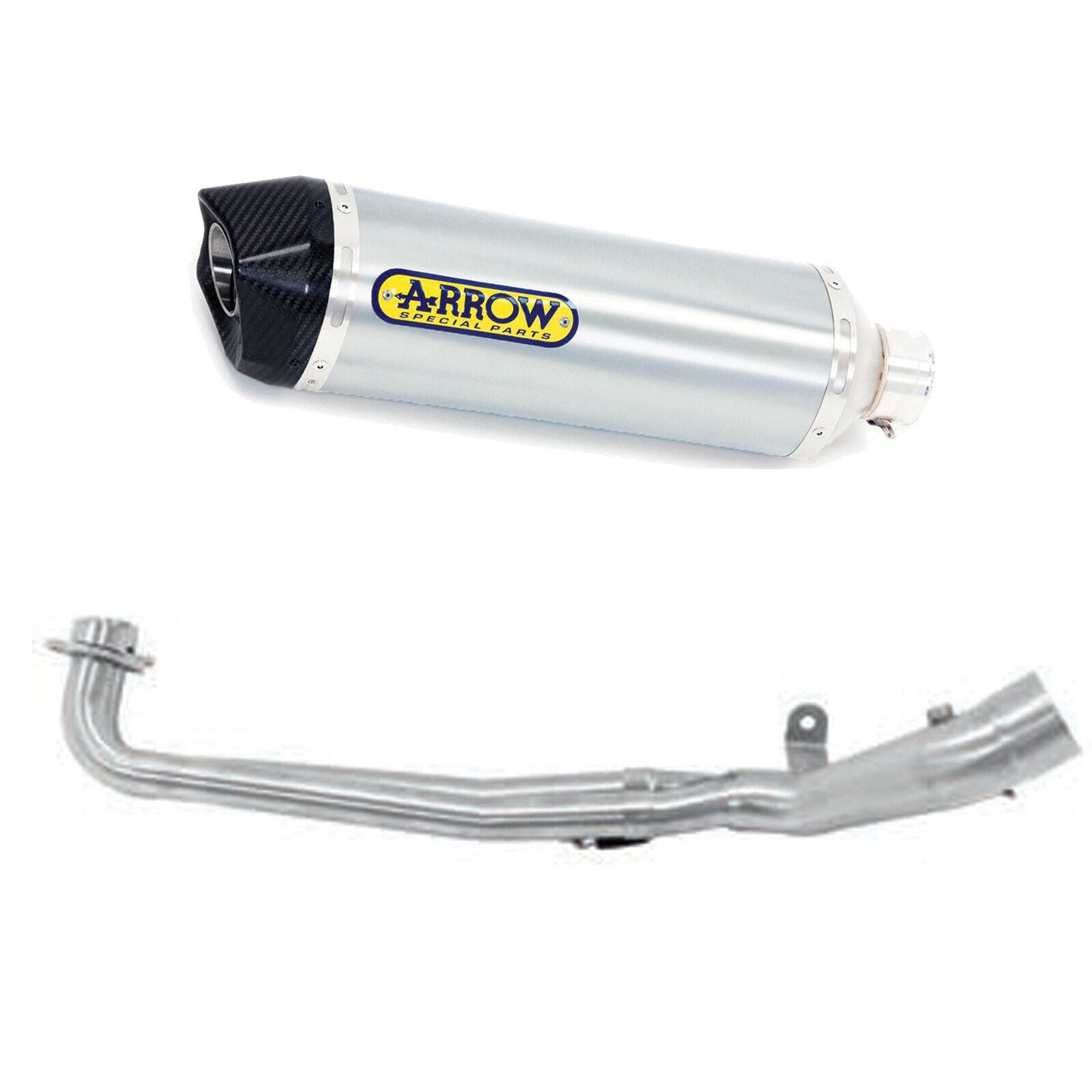 ARROW 73016MI+73515AK Kymco AK550 (2017+) Aluminum Full Exhaust System "Competition Evo Race-Tech" (racing) – Accessories in the 2WheelsHero Motorcycle Aftermarket Accessories and Parts Online Shop