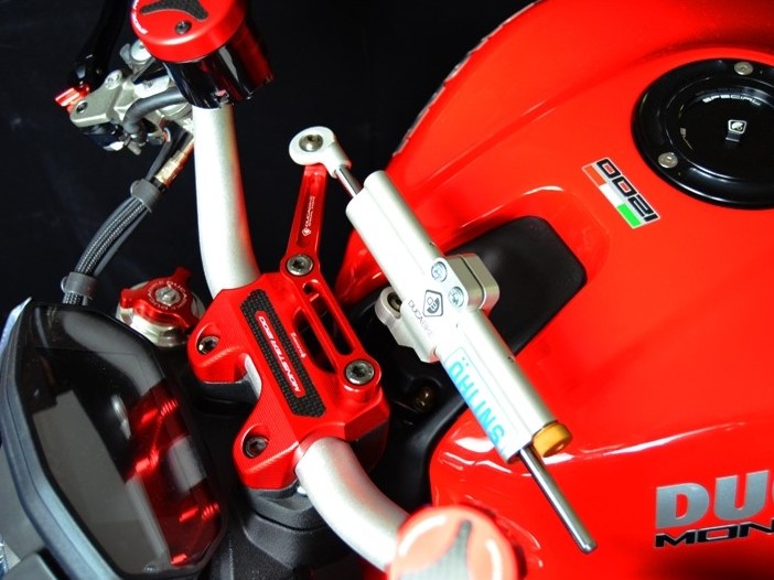 Ducati Monster 1200 / 821 / 797 OHLINS Steering Damper + DBK / DUCABIKE Mounting Kit – Accessories in the Motodeal Motorcycle Aftermarket Accessories and Parts Online Shop