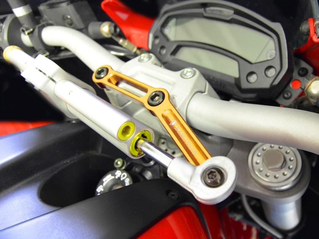 Ducati Monster 796 / 1100 Evo OHLINS Steering Damper + DBK / DUCABIKE Mounting Kit – Accessories in the Motodeal Motorcycle Aftermarket Accessories and Parts Online Shop