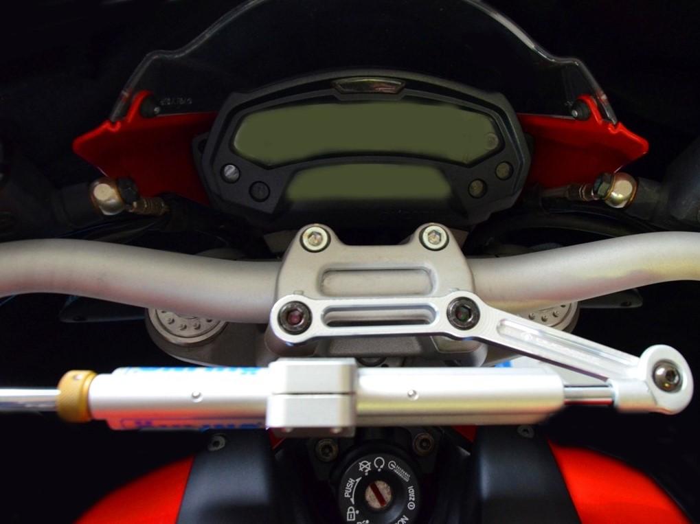 Ducati Monster 796 / 1100 Evo OHLINS Steering Damper + DBK / DUCABIKE Mounting Kit – Accessories in the Motodeal Motorcycle Aftermarket Accessories and Parts Online Shop