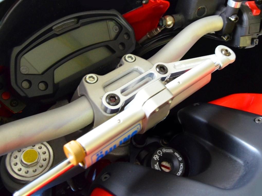 Ducati Monster 796 / 1100 Evo OHLINS Steering Damper + DBK / DUCABIKE Mounting Kit – Accessories in the Motodeal Motorcycle Aftermarket Accessories and Parts Online Shop