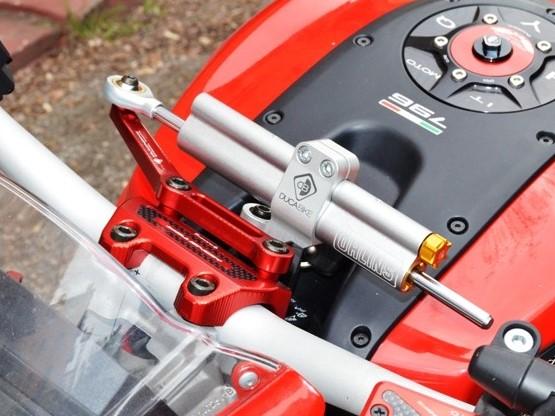 Ducati Monster 796 / 1100 Evo OHLINS Steering Damper + DBK / DUCABIKE Mounting Kit – Accessories in the Motodeal Motorcycle Aftermarket Accessories and Parts Online Shop